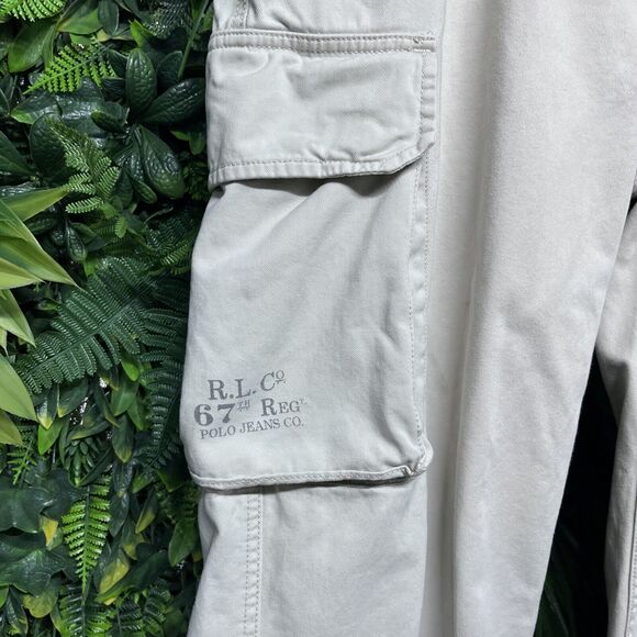 VTG POLO RALPH LAUREN Pants Men 40x30 Khaki Cargo Combat Utility Surplus 1773 - Picture 6 of 9